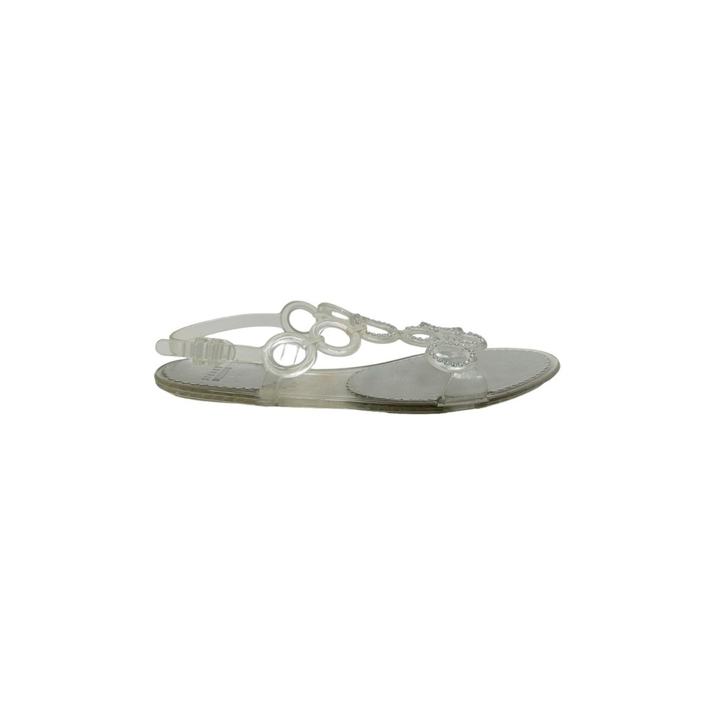 Stuart Weitzman‎ | Clear Rhinestone Jelly Sandals Size 9